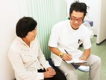 施術の様子